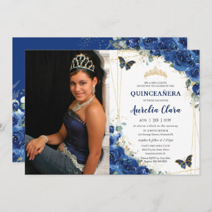 Royal Blue 18th Birthday Invitations & Invitation Templates | Zazzle