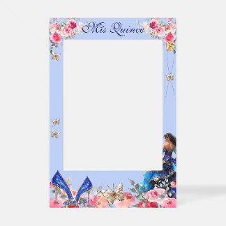 Quinceañera Royal Sapphire Blue Selfie Photo Frame
