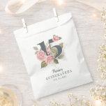 Quinceanera Rustic Floral 15th Birthday Favor Bag<br><div class="desc">Cute modern yet elegant Quinceañera Mis Quince Anos birthday party favor bags. Featuring a rustic floral olive green and pink colors design and template that can be easily edited and the text replaced with your own details by clicking the "Personalize" button. For further customization, please click the "Customize Further" link...</div>