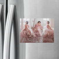 Quinceañera Save the Date 3 Photo Collage Mis XV