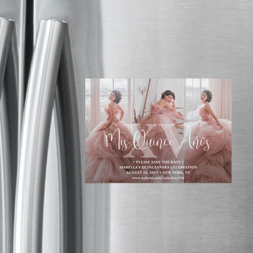 Quinceañera Save the Date 3 Photo Collage Mis XV