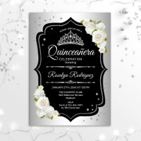 Quinceanera - Silver Black White