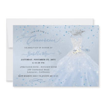 Quinceanera Silver Blue Quinceanera Dress