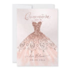 Quinceañera, Sparkle Gown, Faux Rose Gold cards