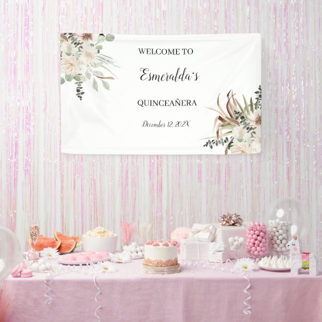 Quinceañera/Sweet 15 Welcome Sign (Party)