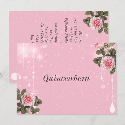 Quinceanera Invitation