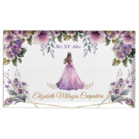 Quinceañera Table Card Holder Lilac, Purple