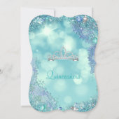Quinceanera Teal Blue Ocean Sky Birthday Party Invitation (Back)