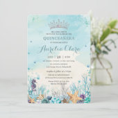 Quinceañera Under the Sea Beach Shells Corals Invitation | Zazzle