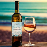 Quinceañera Under the Sea Beach Shells Corals Wine Label<br><div class="desc">Personalize these lovely under the sea themed quinceañera wine bottle labels with your own wording easily and quickly, simply press the Edit Using Design Tools button to further re-arrange and format the style and placement of the text.  Perfect for quince, sweet 16, 18th birthday, bridal shower, under the sea party,...</div>