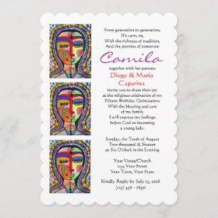Quinceanera Virgin of Guadalupe ENLIGHTENMENT Invitation