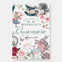 Quinceanera Welcome Fairytale Alice in Wonderland