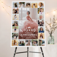 Quinceañera Welcome Photo Collage 15th Birthday