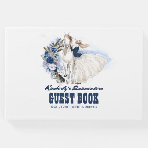 Quinceanera Western Country Guest Book