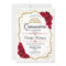 Quinceanera - White Gold Red Roses
