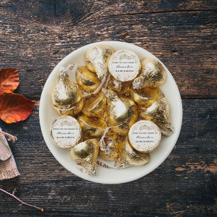 Quinceanera white gold tiara glitter thank you  hershey®'s kisses®