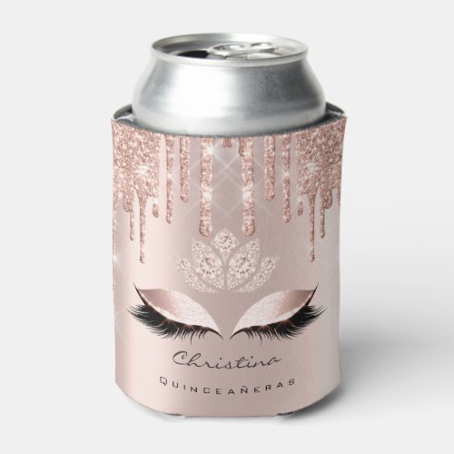 Quinceaeras Sweet 16th 15th Bridal Sparkly Diamod Can Cooler