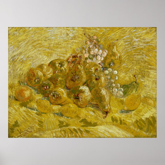 Quinces Lemons Pears Grapes by Van Gogh Poster (Front)