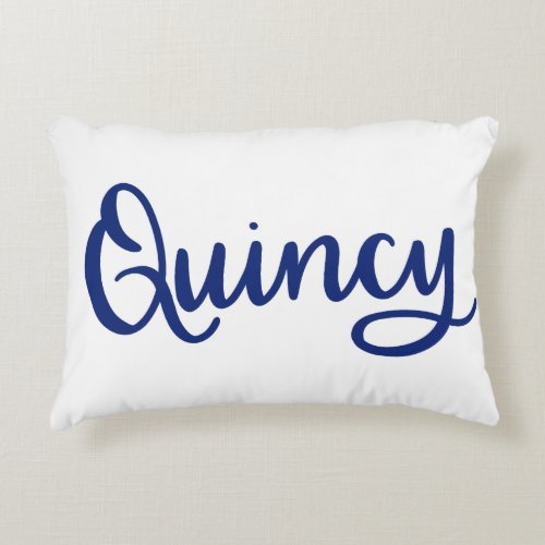 Quincy Dainty Scripts Pillow 