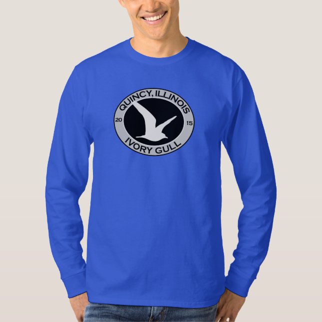 Quincy, Illinois 2015 Ivory Gull T-Shirt (Front)