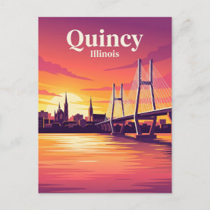 Quincy Illinois Postcard