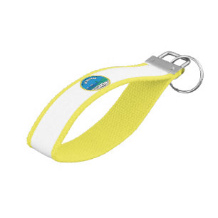 Quincy (Massachusetts) City flag Wrist Keychain