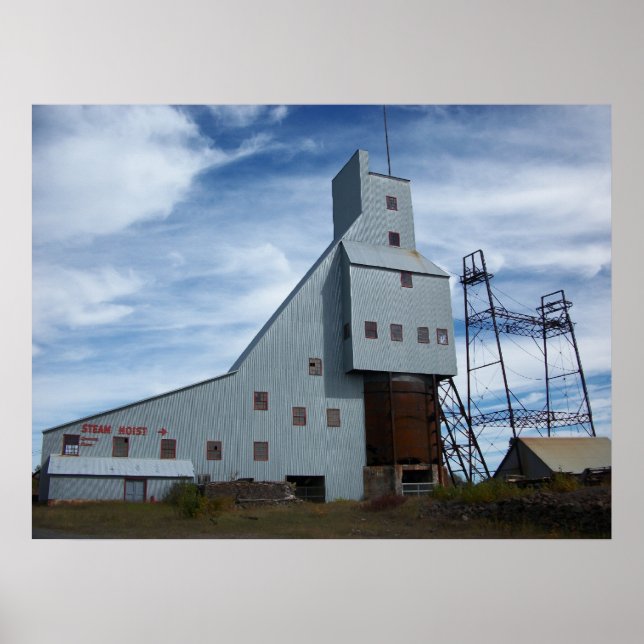 Quincy Mine Steam Hoist Photo Poster (Front)