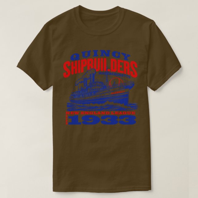 Quincy Shipbuilders T-Shirt (Design Front)