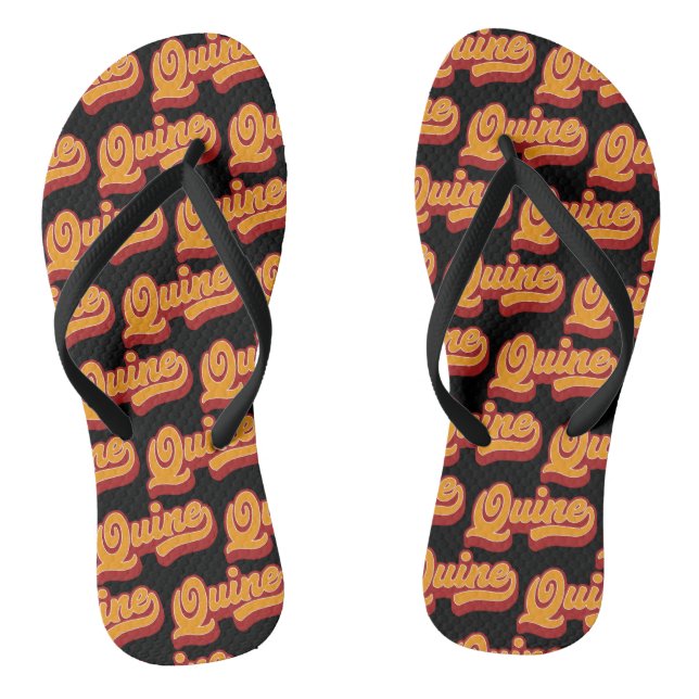 Quine Doric Scottish Dialect   Flip Flops (Footbed)
