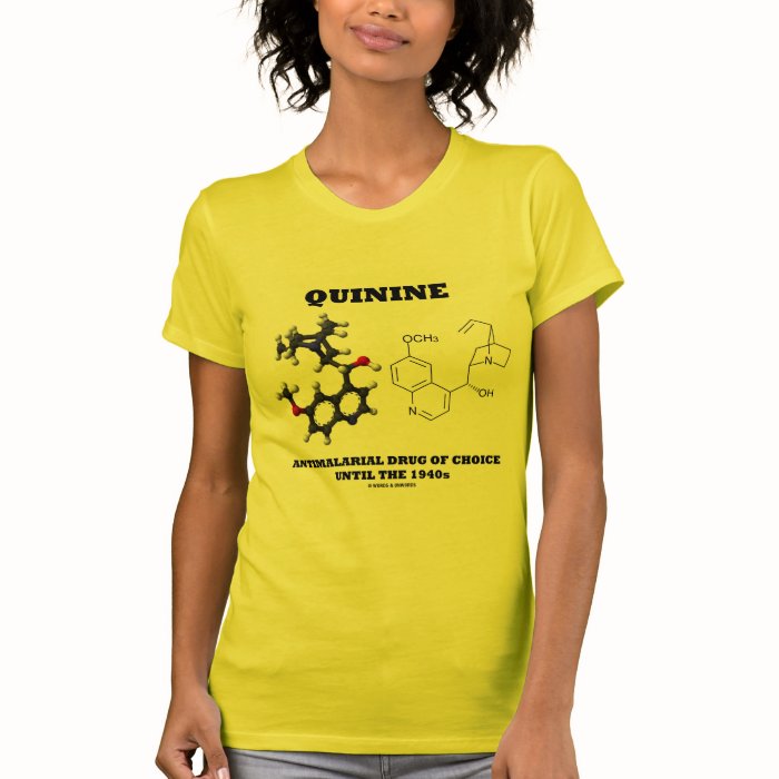 Quinine Antimalarial Drug Of Choice Until 1940s T Shirt