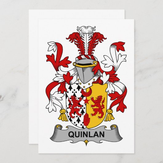 Quinlan Family Crest (Front/Back)