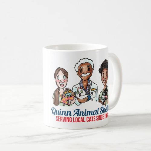 Quinn animal shelter mug