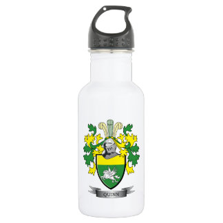 Quinn Coat of Arms Stainless Steel Water Bottle