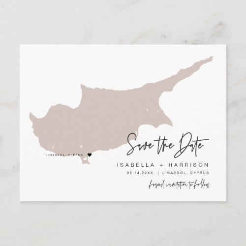QUINN_ Cyprus Map Save the Date Moveable Heart Postcard