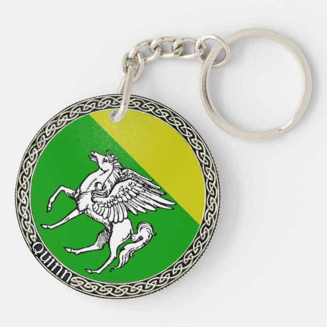 Quinn Family Arms Keychain (Back)