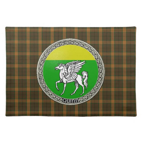 Quinn Family Badge with Tartan Placemat