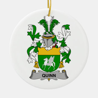 Quinn Family Crest Ceramic Ornament