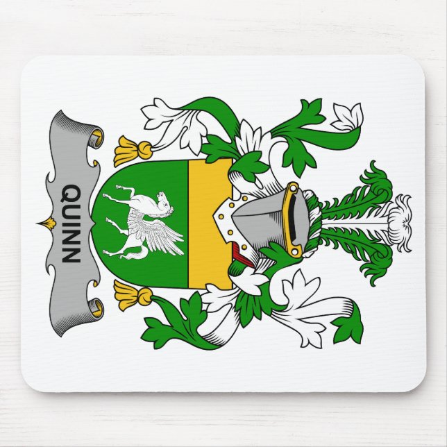 Quinn Family Crest Mouse Pad (Front)