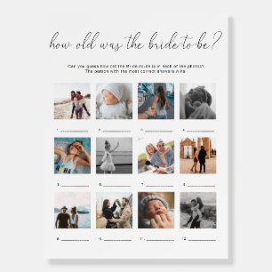 Quinn How Old Is The Bride Photo Game Foam Board