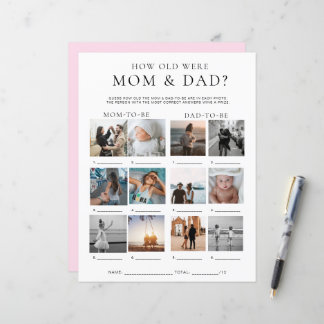 Quinn How Old Were Mom and Dad Photo Game