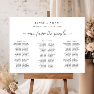 Quinn Minimal 3 Banquet Table Plan Foam Board