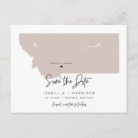 QUINN- Montana Map Save the Date (Moveable Heart!)