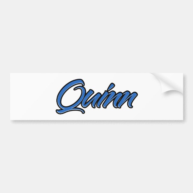 Quinn Name blue Aufkleber Sticker Autoaufkleber (Front)