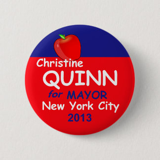 Quinn NYC Mayor 2013 Button