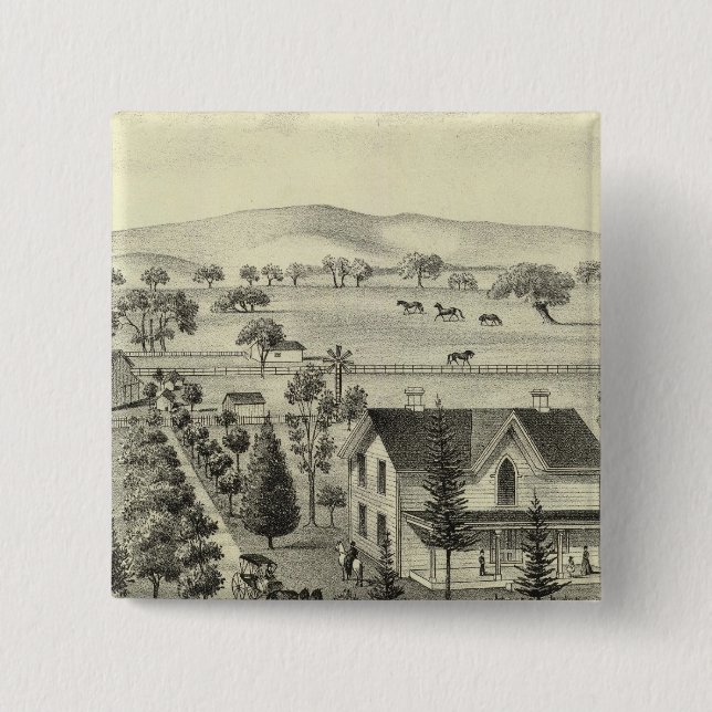 Quinn residence pinback button (Front)