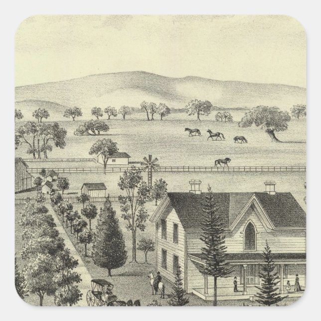 Quinn residence square sticker (Front)