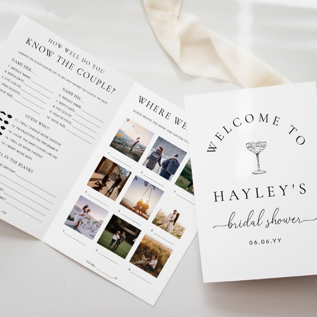 Quinn Script Bridal Shower Game Booklet Flyer (Creator Uploaded)