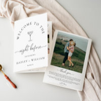 Quinn Script Wedding Rehearsal Dinner Game Booklet