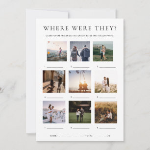 Quinn Where Were They Vacation Photo Game Invitation