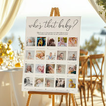 Quinn Who's That Baby 20 Photo Game Poster